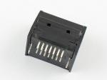SATA Type A 7 Pin Male Connector,Right Angle,Double Row